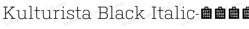 Kulturista Black Italic字体转换